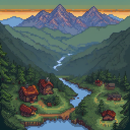 ComfyUI alpine valley