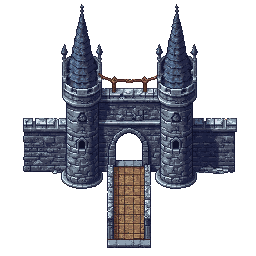 Retro Diffusion river gate attempt A