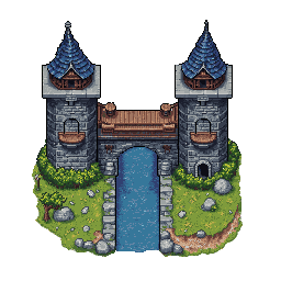Retro Diffusion river gate attempt B